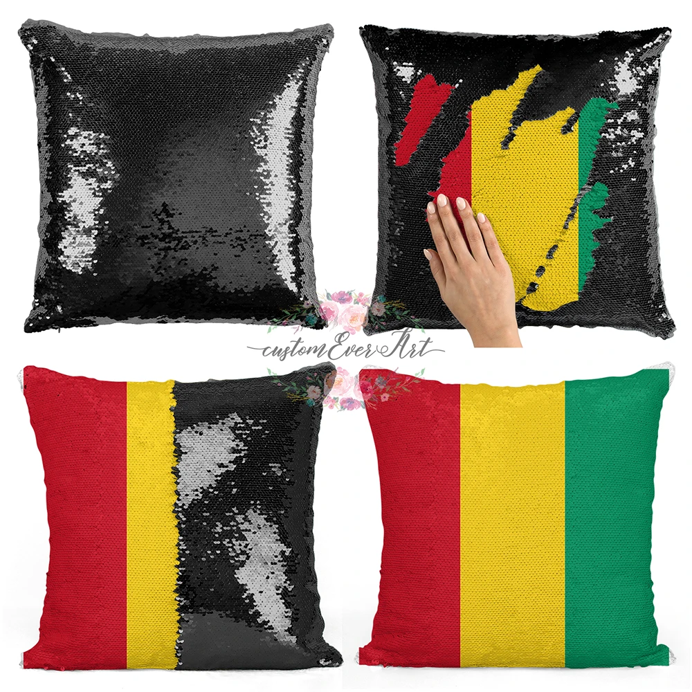 Гвинея персонализированные пользовательские изображения накидка для подушки