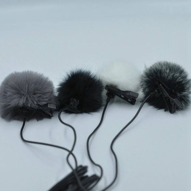 Universal Lavalier Microphone Furry Windsn Fur Windshield Wind Muff Soft for Sony Rode Boya Lapel Mic 5Mm | Электроника