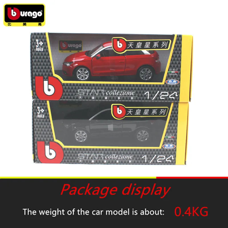 Модель автомобиля Audi A1 1:24 Bburago гоночная модель из сплава украшение для коллекции