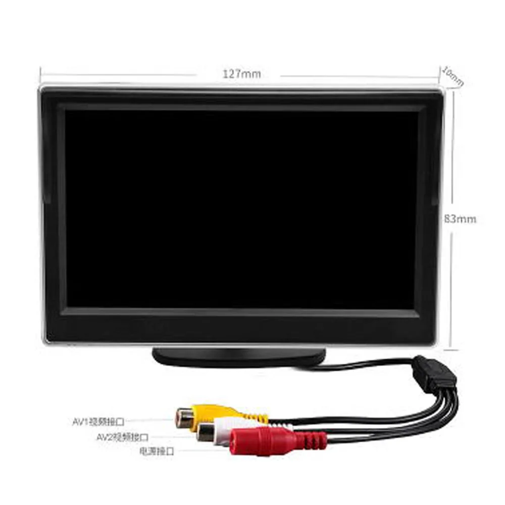 R Way универсальный автомобильный монитор заднего вида 5 дюймов TFT ЖК дисплей