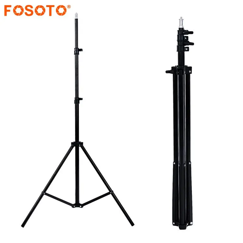 

fosoto Tripod Light Stand 200cm 1/4 Screw portable Head Softbox For Photo Studio Photographic Lighting Flash Umbrellas Reflector