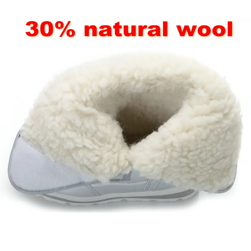 PADRISIMOS/Зимние Модные женские ботинки Смешанная натуральная шерсть Женские теплые