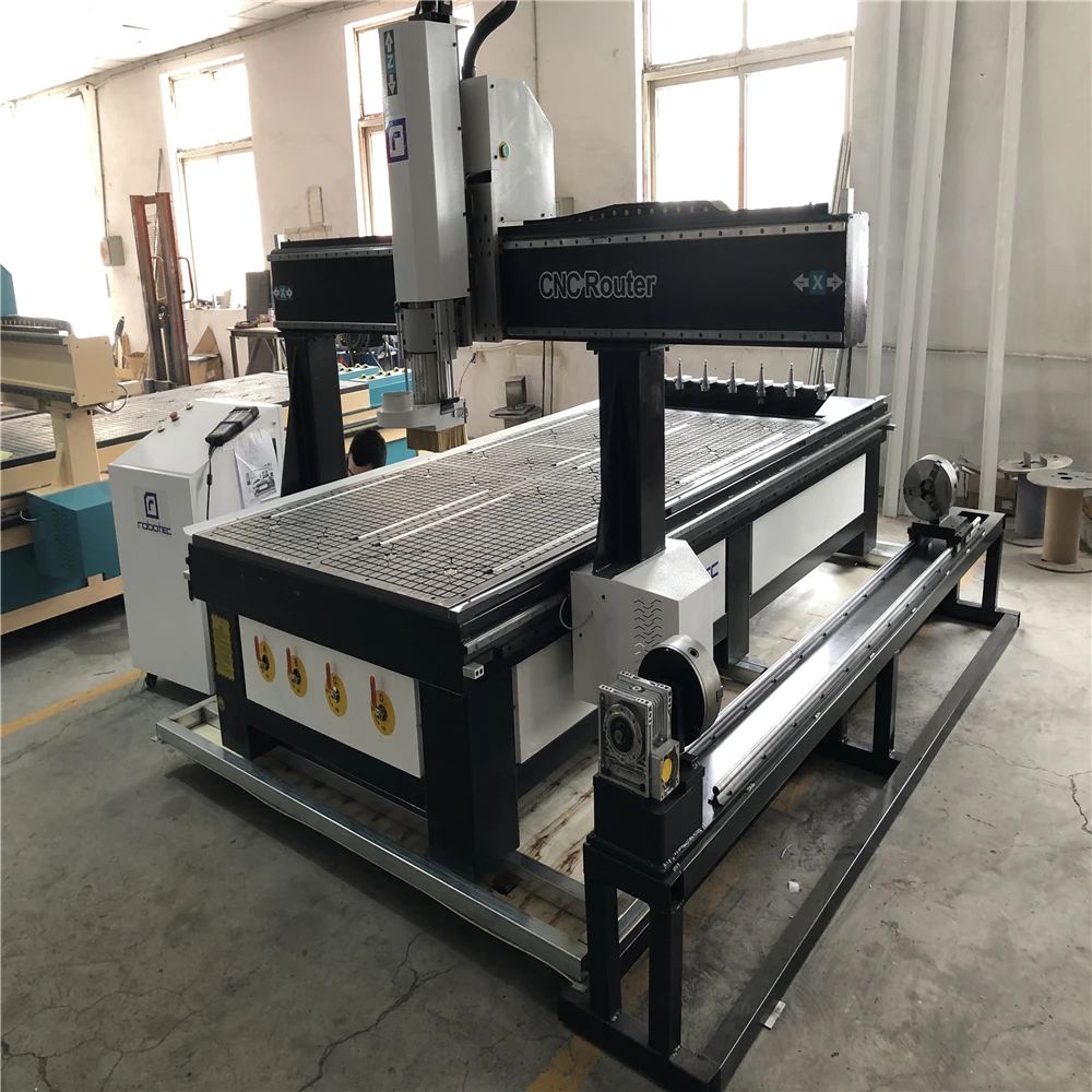 Фрезерный станок с ЧПУ для резьбы по дереву 4 оси 3 кВт | Инструменты