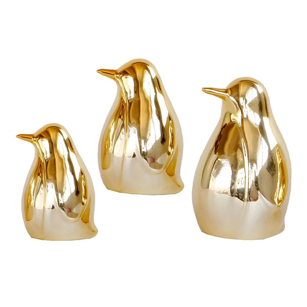 

Керамическая статуя пингвина, 3 шт./компл.