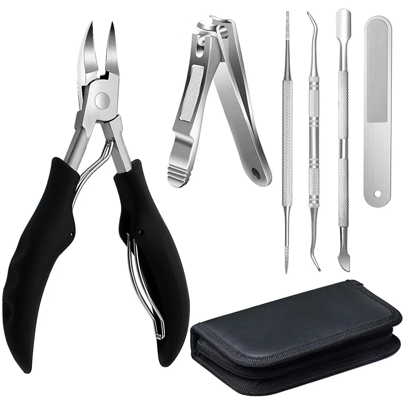 

Nail Clippers For For Thick Or Ingrown Toe Nail,Podiatrist/Men/Women/Seniors, Fingernail Clippers Set With Set 6Pcs