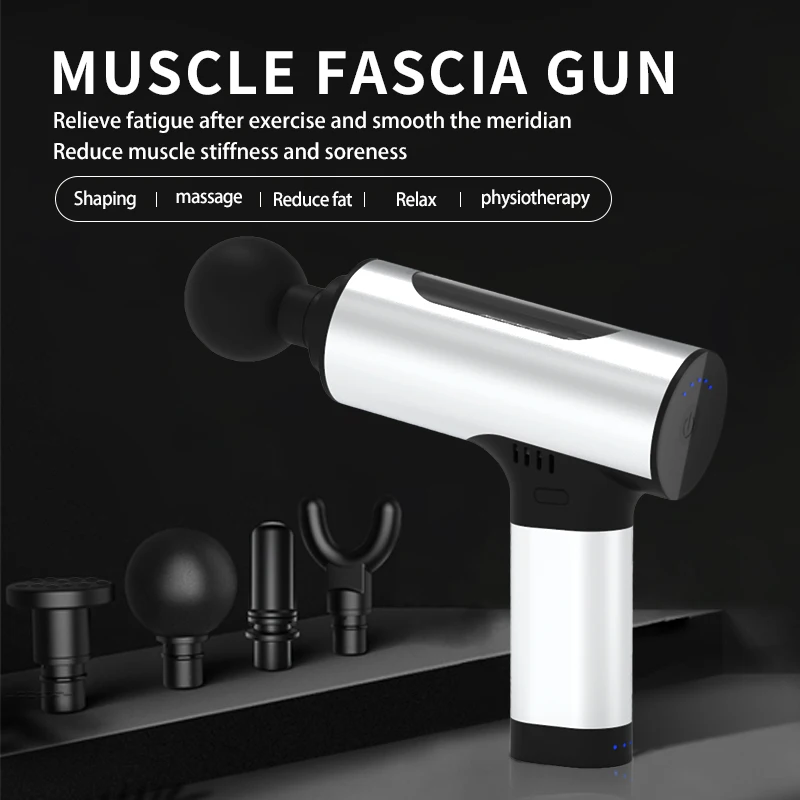 Portable Muscle Massage Gun Vibration Sport Massager Pain Relief Body Relaxation Slimming Shaping Massager Fitness fascial Gun