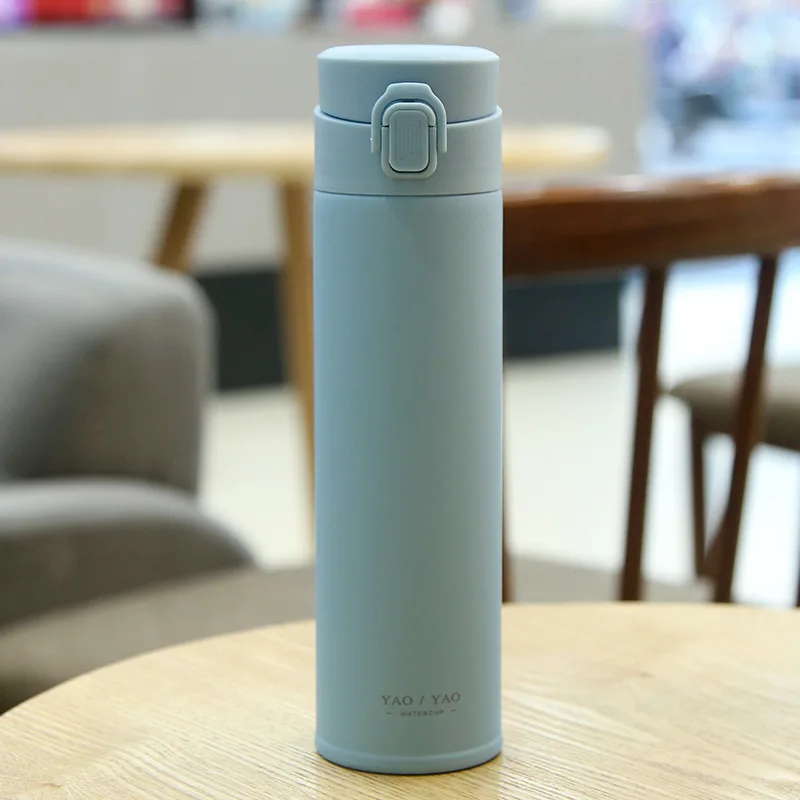 

Fashion Business Simple Portable Stainless Steel Vacuum Flask Outdoor Travel Cup Sports Accompanying Cup Tumbler Water Cup