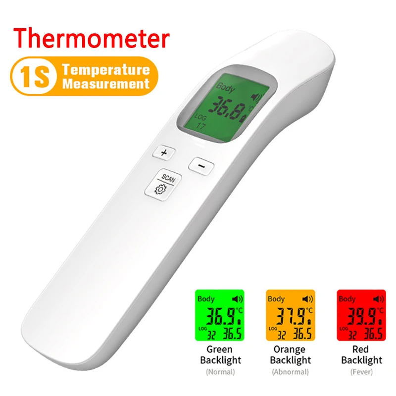 

Non-Contact Frontal Temperature Gun Instant Mearsuring Led Display Memory Functions Automatic Shutdown Fingertip Pulse Oximeter
