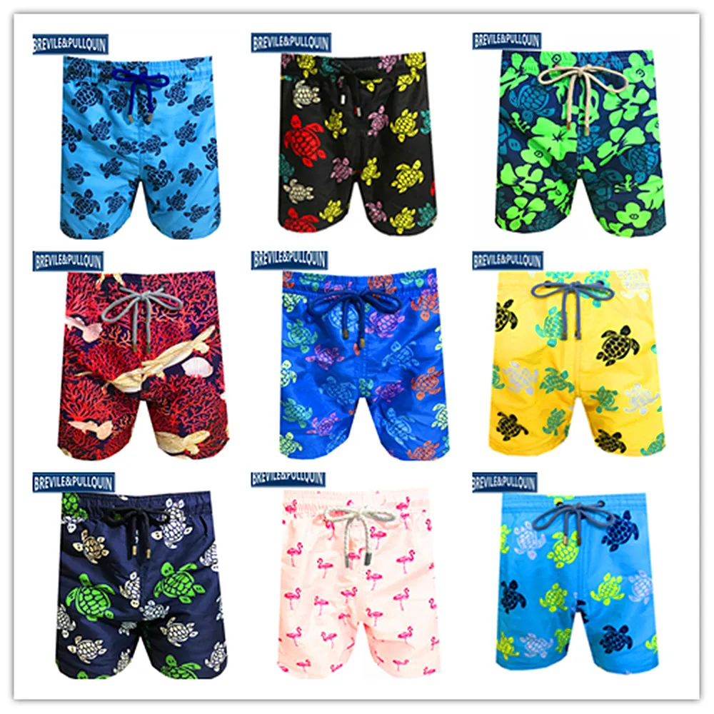 Новые поступления 2021 мужские пляжные шорты бермуды купальники с черепашками