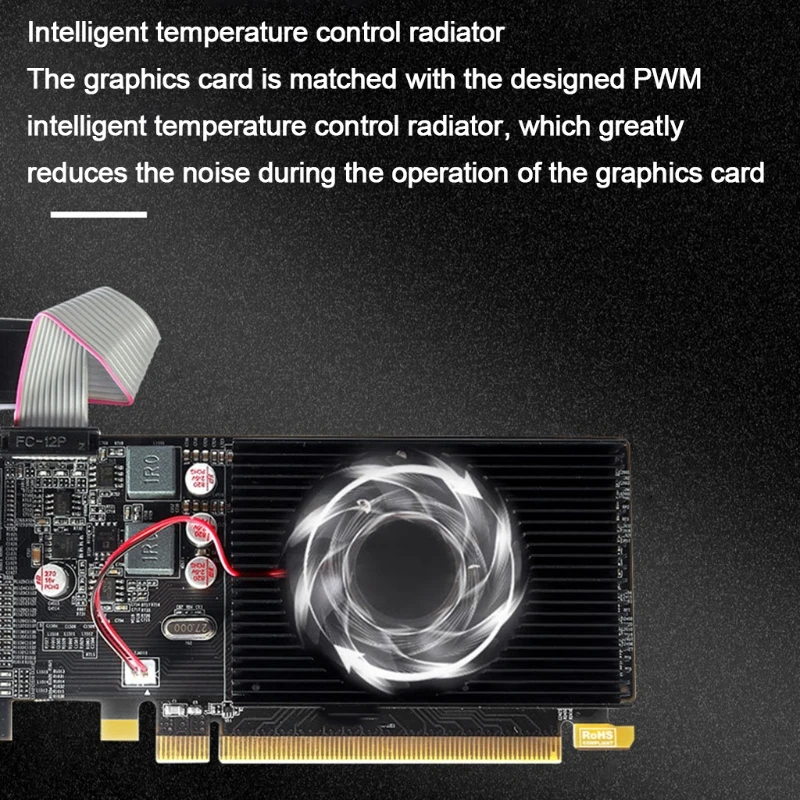 VGA-карта Radeon HD7450 2 Гб GDDR3 64 бит HDMI-совместимая VGA DVI интерфейсная шасси графические
