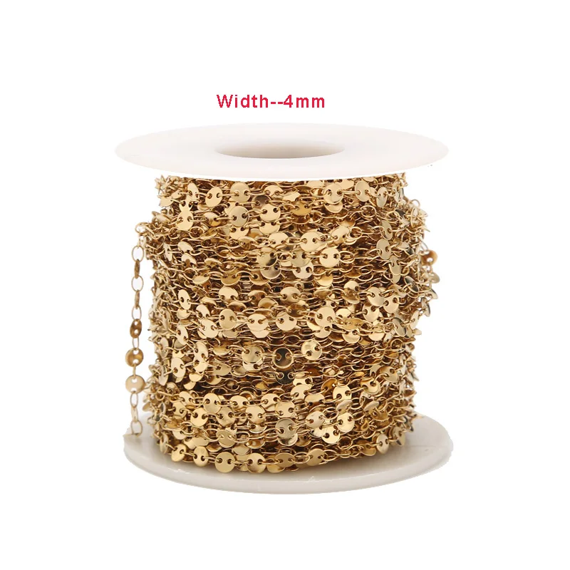 Цепочка Из Нержавеющей Стали с круглыми звеньями 4 мм|Ювелирная фурнитура и