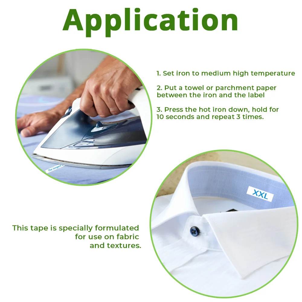 A ABColor 5PK лента для этикеток совместимая с FA3 ткани липкая 12 мм этикеток|Ленты