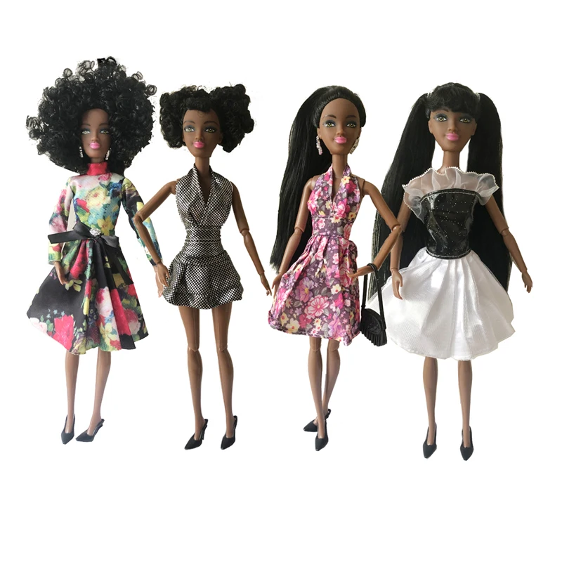 

Кукла детская черная, 29 см, 2019 г., с подвижными суставами