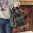 MOTAORA 2022 новая женская сумка Многофункциональная Кожаная сумка с клапаном Дамский винтажный повседневный рюкзак для женщин Маленькая женская сумка через плечо