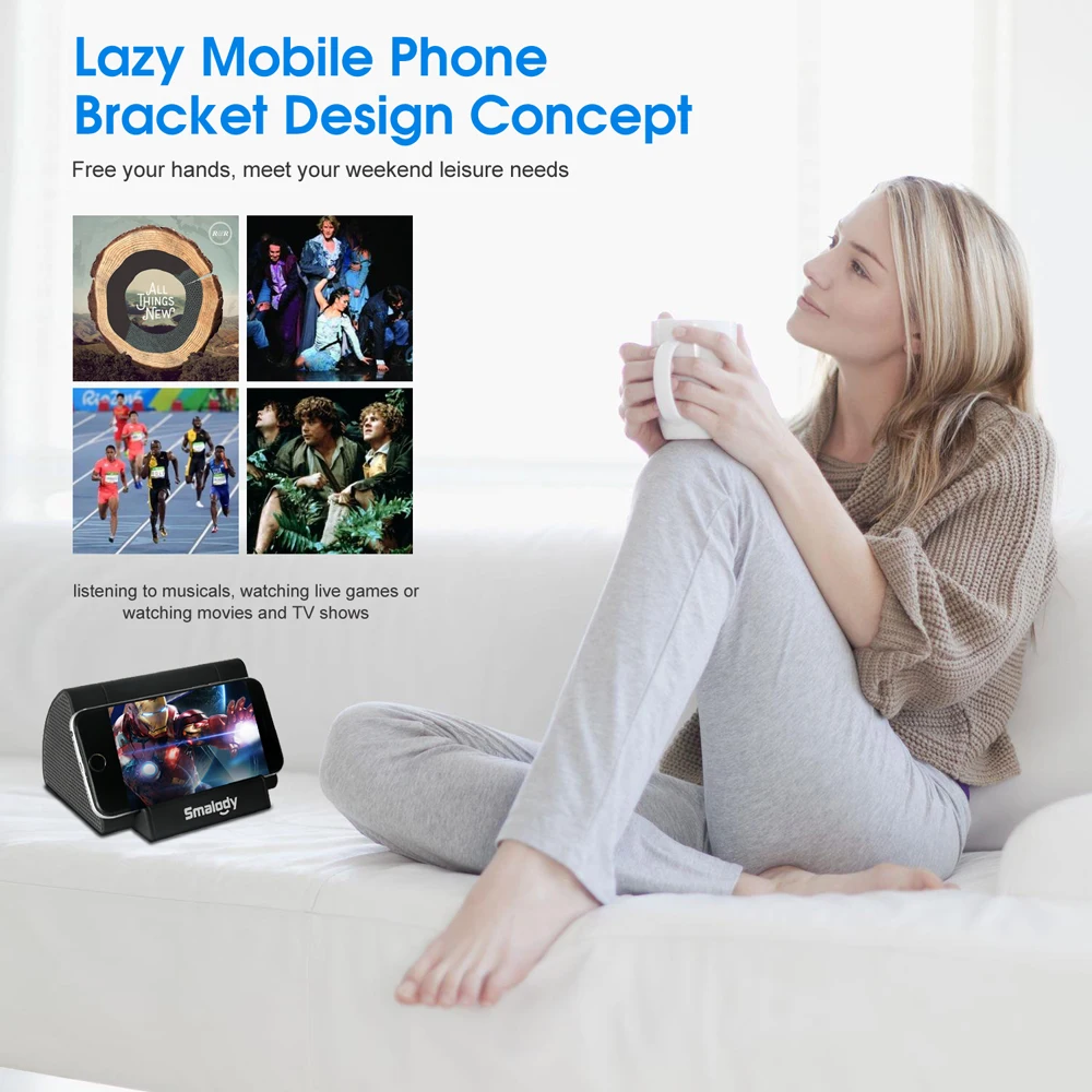 Беспроводной сенсорный усилитель сабвуфера мини умный держатель подставки