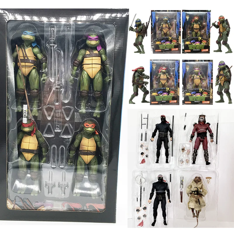 Рафаэль Леонардо Микеланджело Донателло NECA черепаха Классика 1990 году фильм