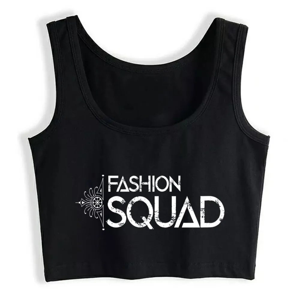 

Crop Top Women Fashion Squad Harajuku Tank Top Women Funny Women Clothes