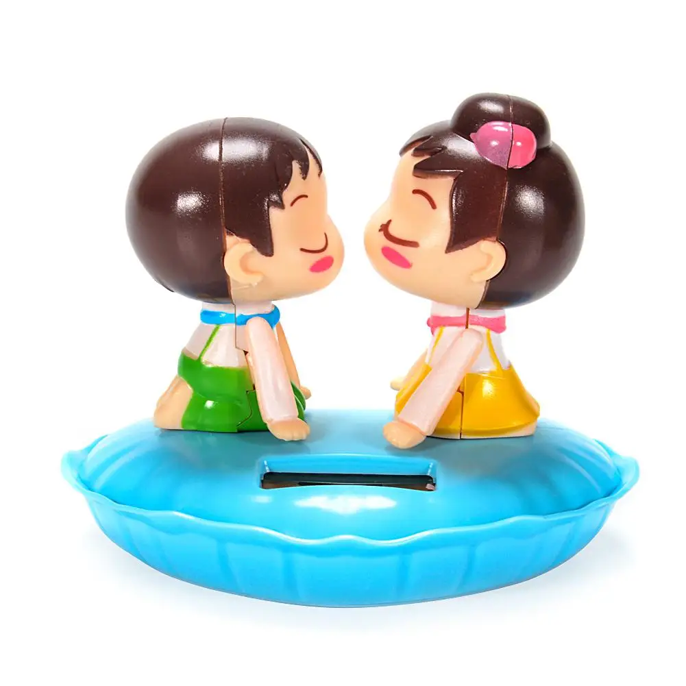 Новинка на солнечной энергии поцелуи детей/закрытый стул свинья/яблоко цветок