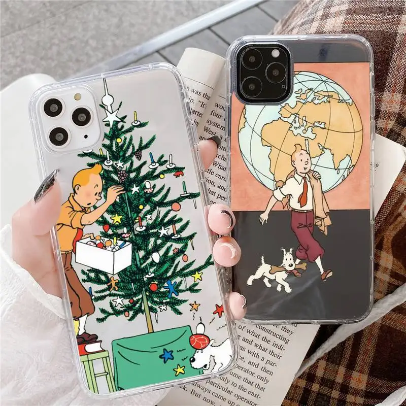 

The Adventures of Tintin Cartoon Phone Case For for iphone 12 Mini SE 2020 5 5S 6 6S Plus 7 8 Plus X XR XS 11 Pro Max Fundas