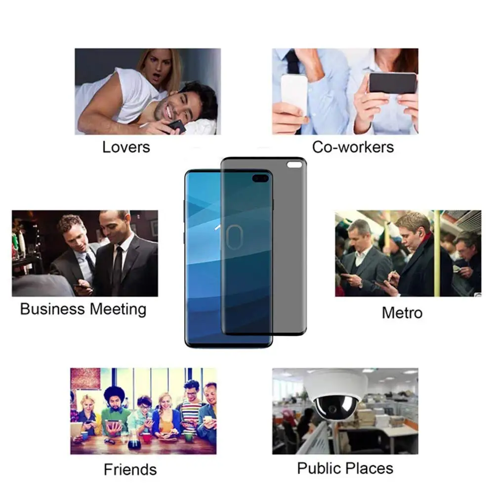 Изогнутое противошпионское закаленное стекло 21D для Huawei Mate 30 Pro 20 pro P40 Защитная