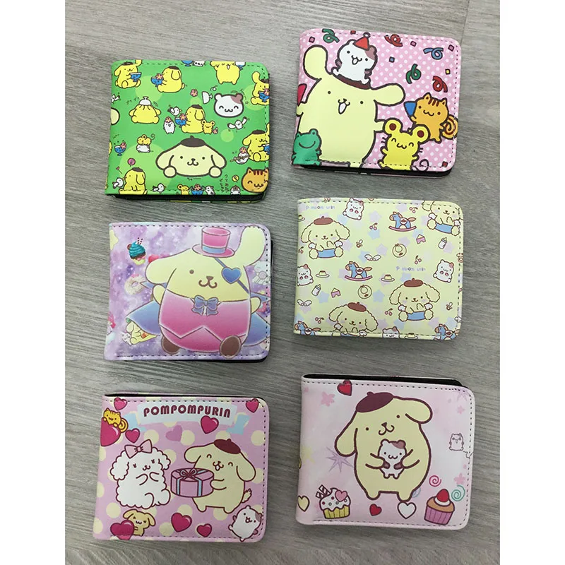 

Anime Cute Cartoon Pompompurin Wallet PU Leather Short Purse Student Gift Kids Wallets