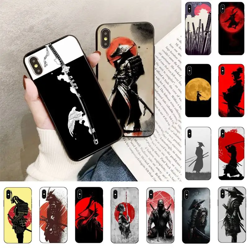 

TOPLBPCS Japan The samurai Ninja Phone Case For iPhone 11 8 7 6S Plus 7 plus 8 plus X XS MAX 5 5S XR 12 11 Pro max se 2020 Case