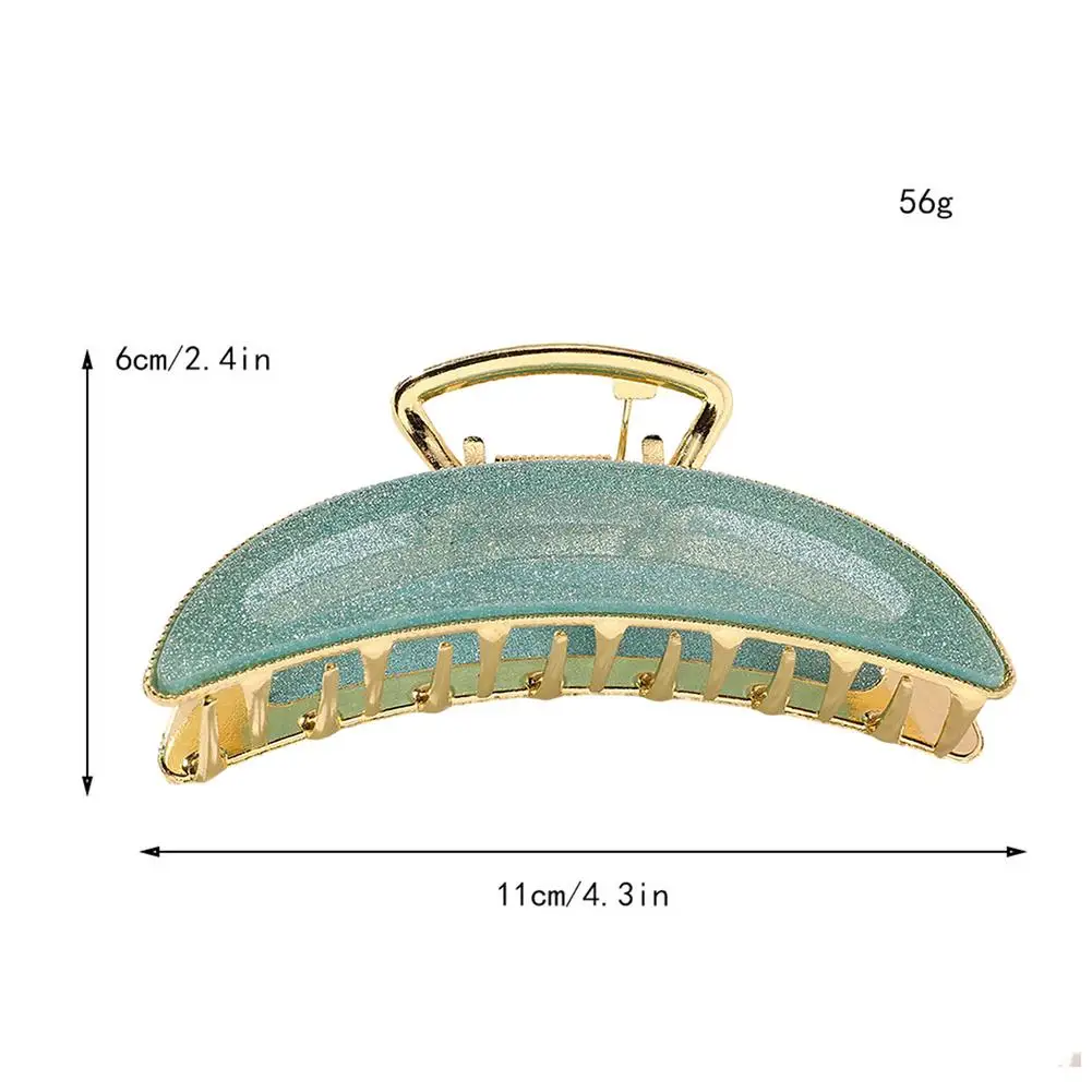 

Solid Color Non-slip Claw Clip Large Barrette Hair Claws Bath Clip Ponytail Clip Girls Hair Accessories Stylish Pin Teeth Clamp