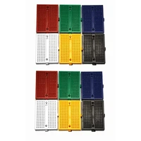 promotion 12packs 170 points mini small solderless breadboard for arduino proto shield 6 colors