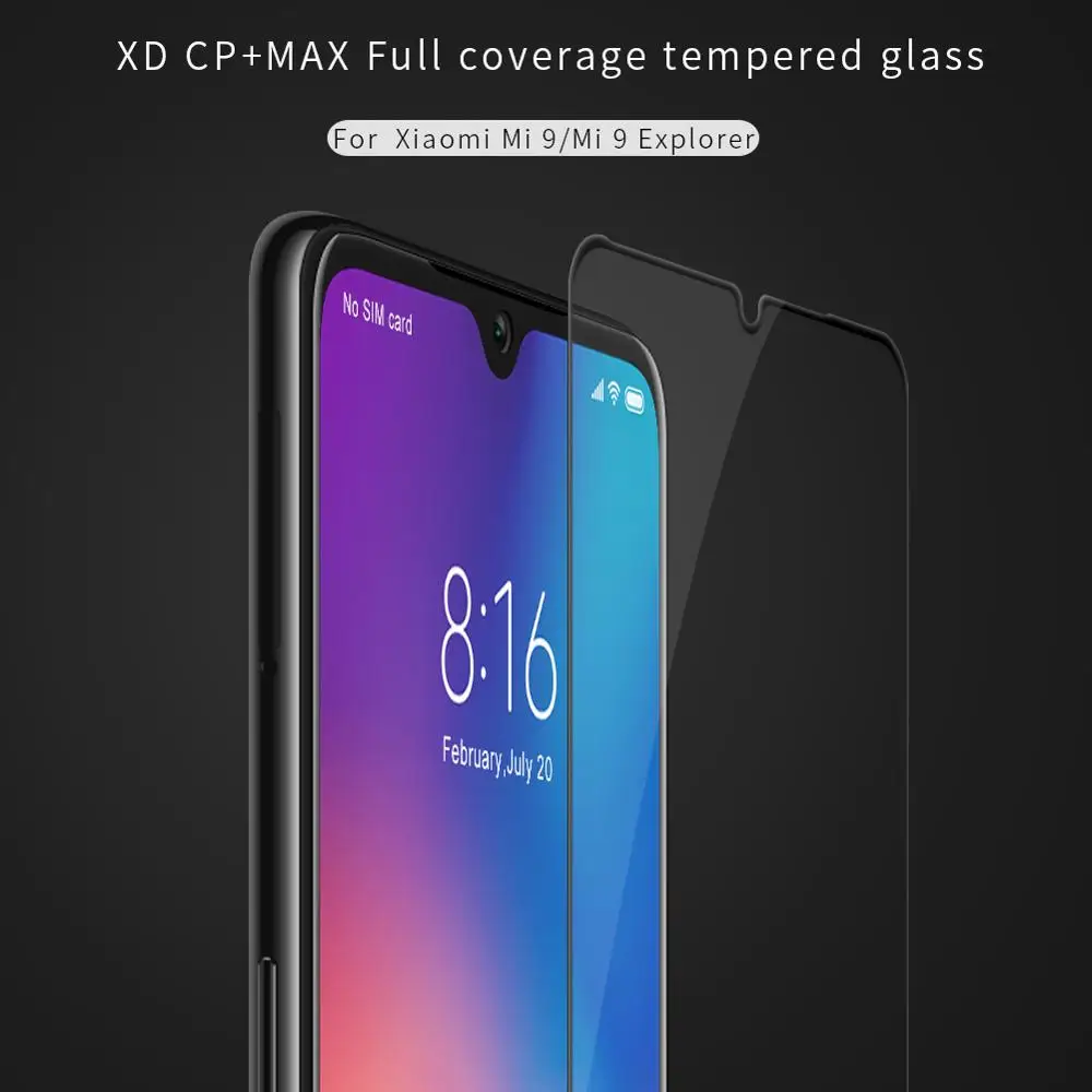 10 шт. NILLKIN XD CP+ MAX Антибликовая Защитная пленка для экрана Xiaomi mi9/Mi9 Explorer 3D защитная пленка из закаленного стекла