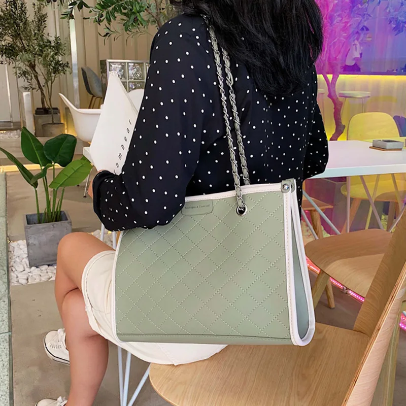 Новая модная женская сумка на плечо из искусственной кожи Китай дизайн большие