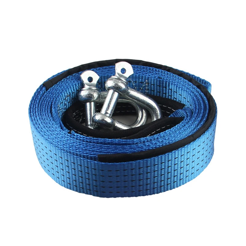 Автомобильный трос с храповым механизмом нейлоновый первой помощи для