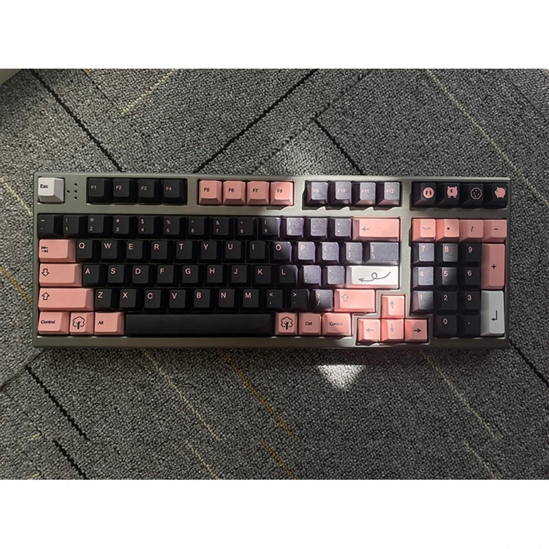 

69HA Ergonomic Keycap Set 138 Key Cherry Profile PBT 5 Sides Sublimation Keycaps for 61/87/104/108 Keys Mechanical Keyboard