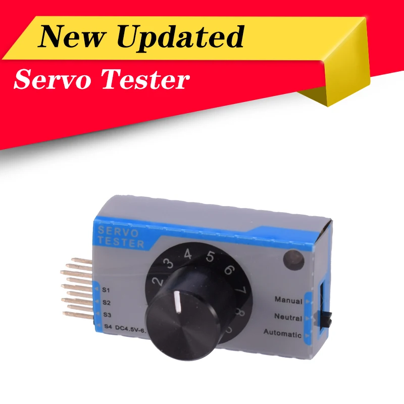 Новый обновленный сервотестер с нейтральным выходным сигналом для