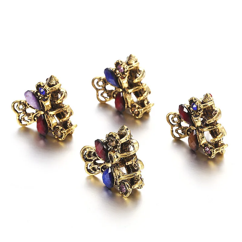 Модные женские ретро мини заколки для волос аксессуары заколка-краб в форме