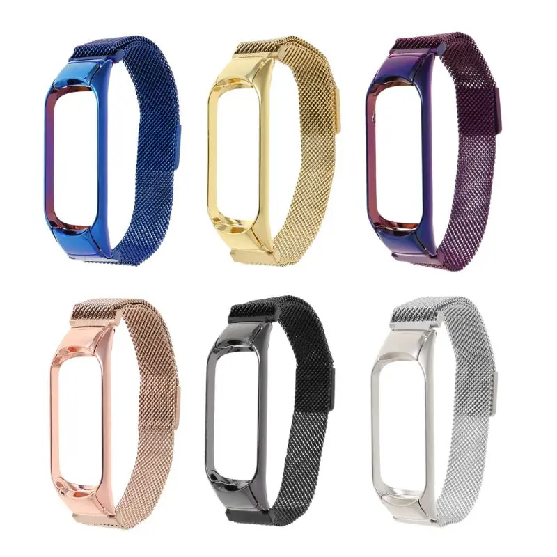 Магнитный металлический браслет из нержавеющей стали ремешок для Xiaomi Mi 4