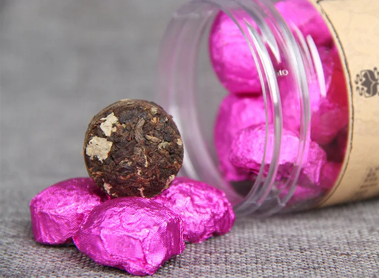 100 г/банка самый старый чай пуэр Китайский Юньнань лотос лист спелый зеленая еда