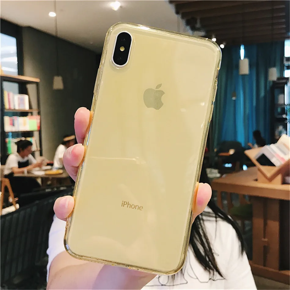 Lovebay карамельный цвет чехол для телефона для iPhone 11 Pro XR 7 8 6 6s Plus X XS Max цвет прозрачный Ультратонкий Мягкий ТПУ задний чехол s