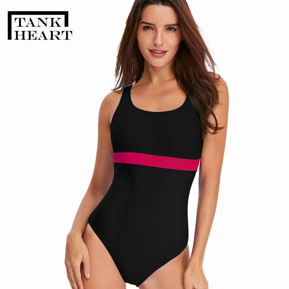 Спортивные слитные Костюмы Монокини размера плюс купальник для женщин слитный