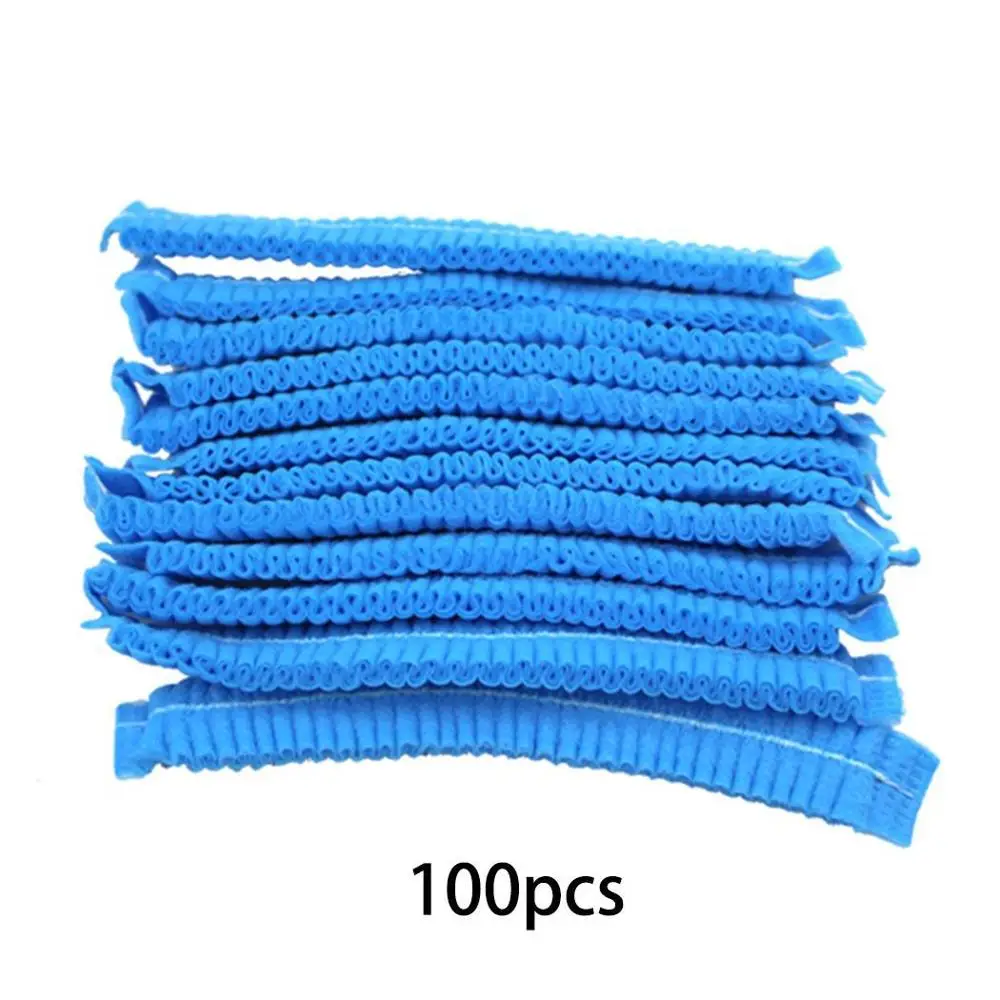 100 шт нетканые тканевые одноразовые шапки для волос защита ухода за шляпой