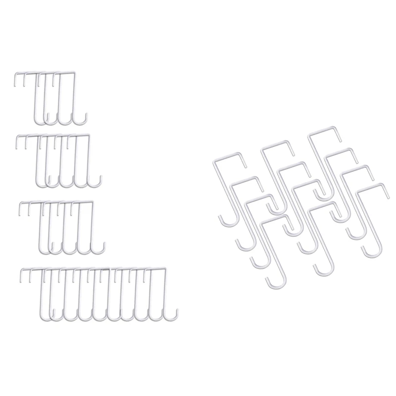 Металлические крючки для забора, крючки для внутреннего дворика 2x6 дюймов, стальные крючки для забора с белым порошковым покрытием, вешалки ... от AliExpress WW