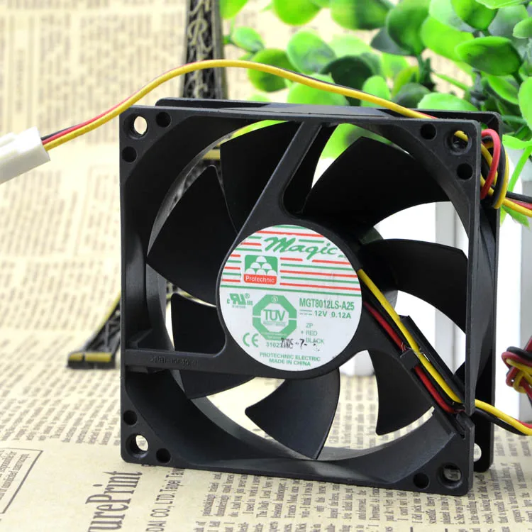 

NEW MAQIC MGT8012LS-A25 12V 0.12A 8CM 8025 Motor protection cooling