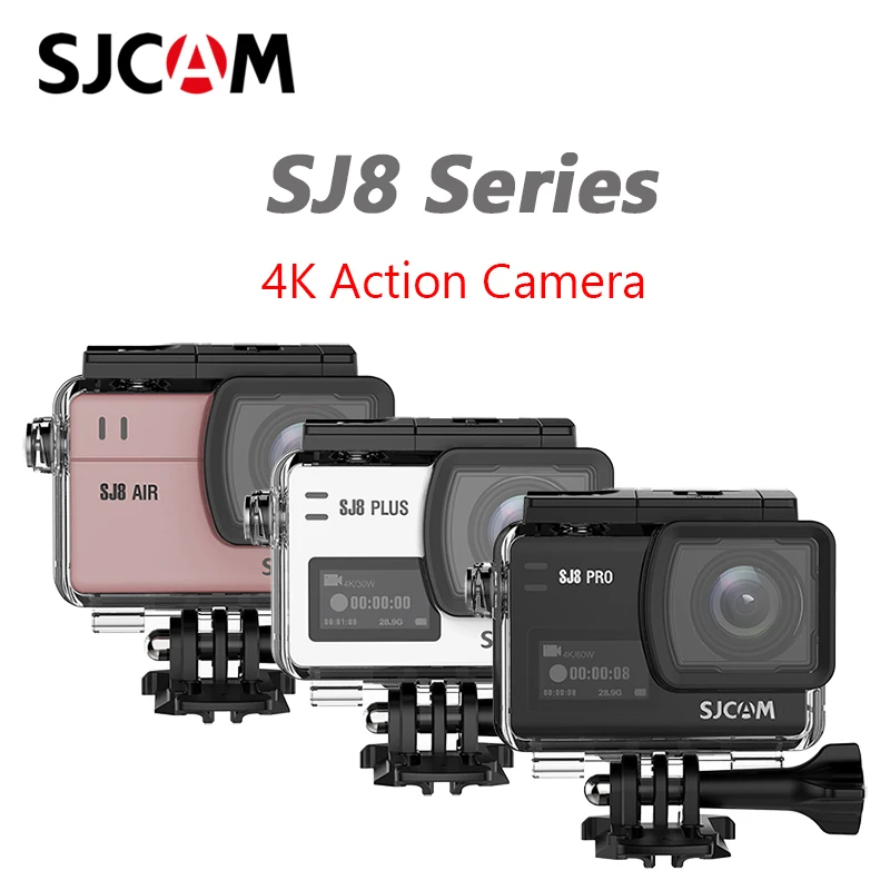 Оригинальная Экшн-камера SJCAM SJ8 серии SJ8 Air& SJ8 Plus и SJ8 Pro 1290P 4K wifi с дистанционным управлением, водонепроницаемая Спортивная камера DV