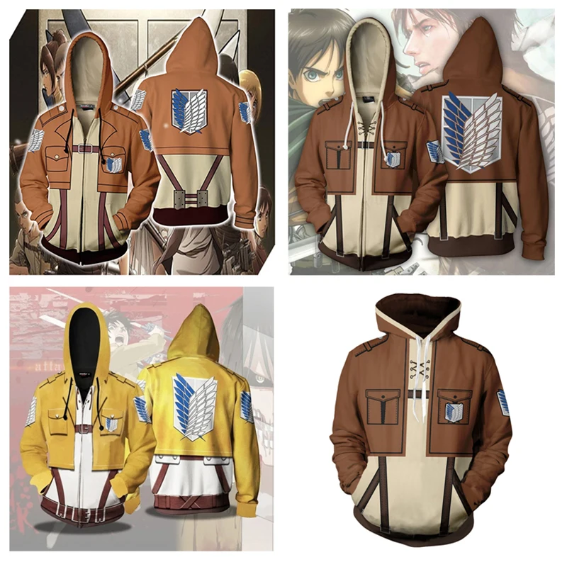Обувь для косплея по аниме атака на Титанов (Shingeki no Kyojin) 3D толстовки с капюшоном