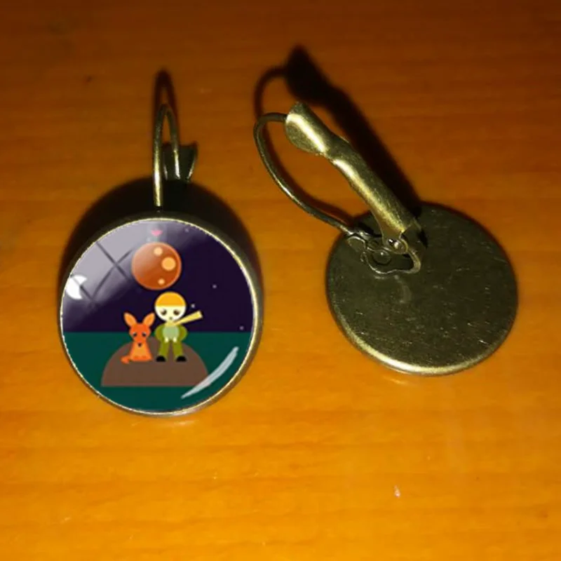 bronze / Новая мода Le Petit Prince Hook Серьги маленькое украшение Маленький принц французский Сказочный Стиль серьги аксессуары - Окраска металла: bronze
