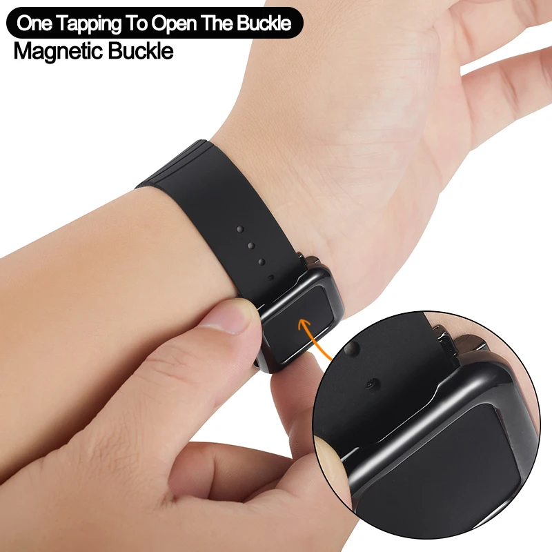

Pretty DIY Silicone Strap For Apple Watch 6 5 4 3 SE band 40mm 44mm smartwatch wristband Sport bracelet iWatch serie 38mm 42mm