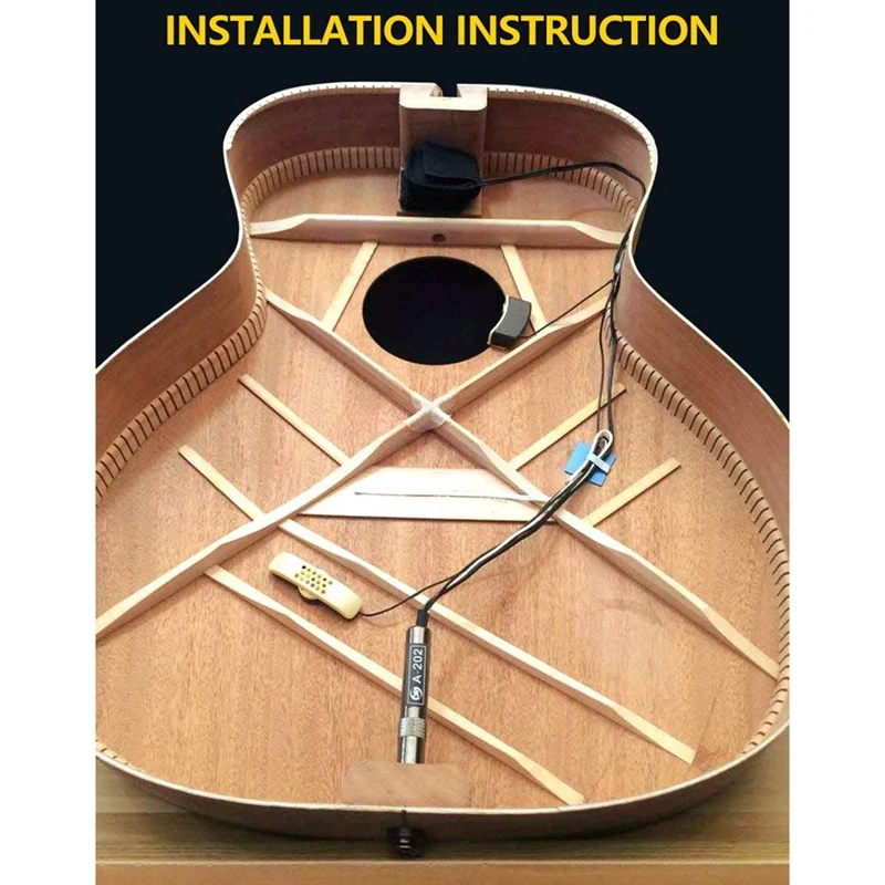 Народная Акустическая гитара Пикап A-202 гитары эквалайзер пьезо пикап усилитель