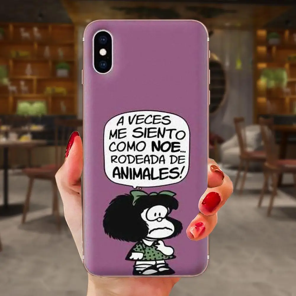 Чехлы для телефонов из ТПУ Xiaomi Redmi Mi 4 7A 9T K20 CC9 CC9e Note 7 8 9 Y3 SE Pro Prime Go Play Cartoon Cute Mafalda |