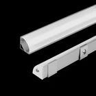 Светодиодный алюминиевый канал, угол 45 градусов, V-образный алюминиевый профиль для светодиодной ленты 5050,3528, светодиодный алюминиевый канал светильник шкафа