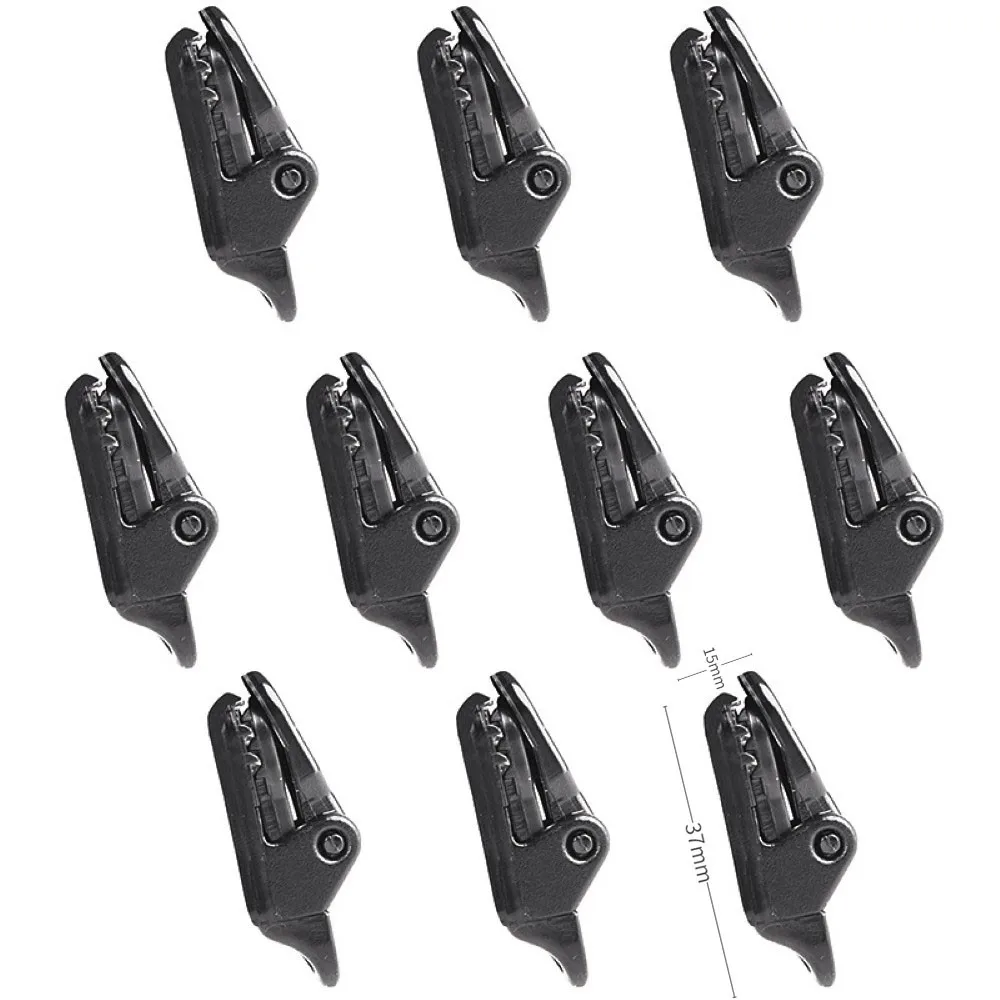 

10pcs Tent Hool Plastic Awning Clip Clamp Tarp Set Tarpaulin Clip Snap Tent Hiking Camping Survival Tighten Tool Emergency Gear