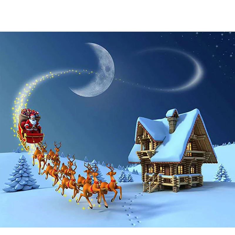 Творческий DIY Рождество 5D алмазная живопись Домашний декоративный набор вышивки
